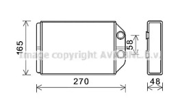 AVA QUALITY COOLING aia6393 -  Теплообменник, отопление салона